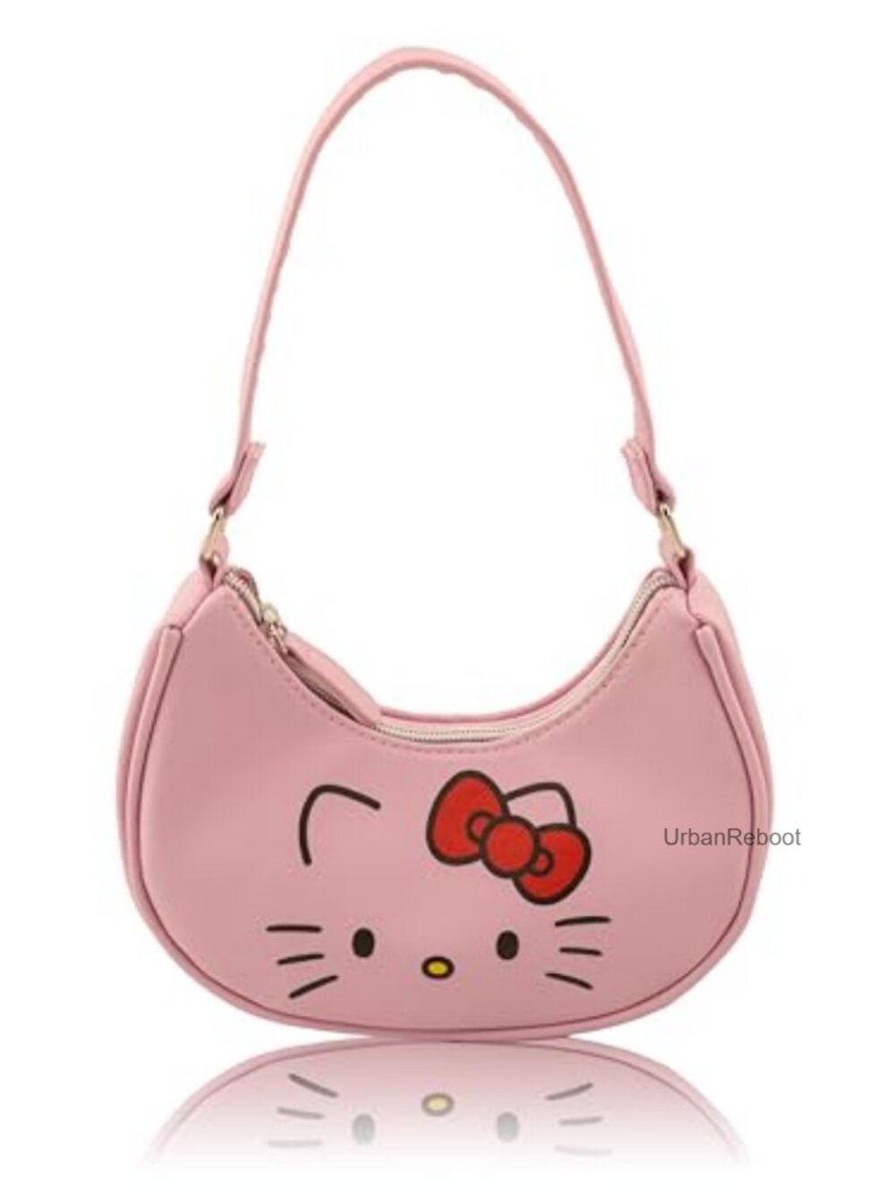 Hello Kitty Kids Hobo Handbag Mini Crossbody Purse Adjustable Strap PU